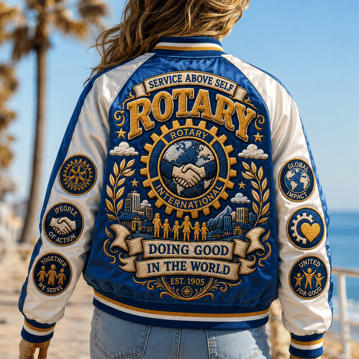 PREMIUM ROTI SATIN BASEBALL JACKET NTNA
