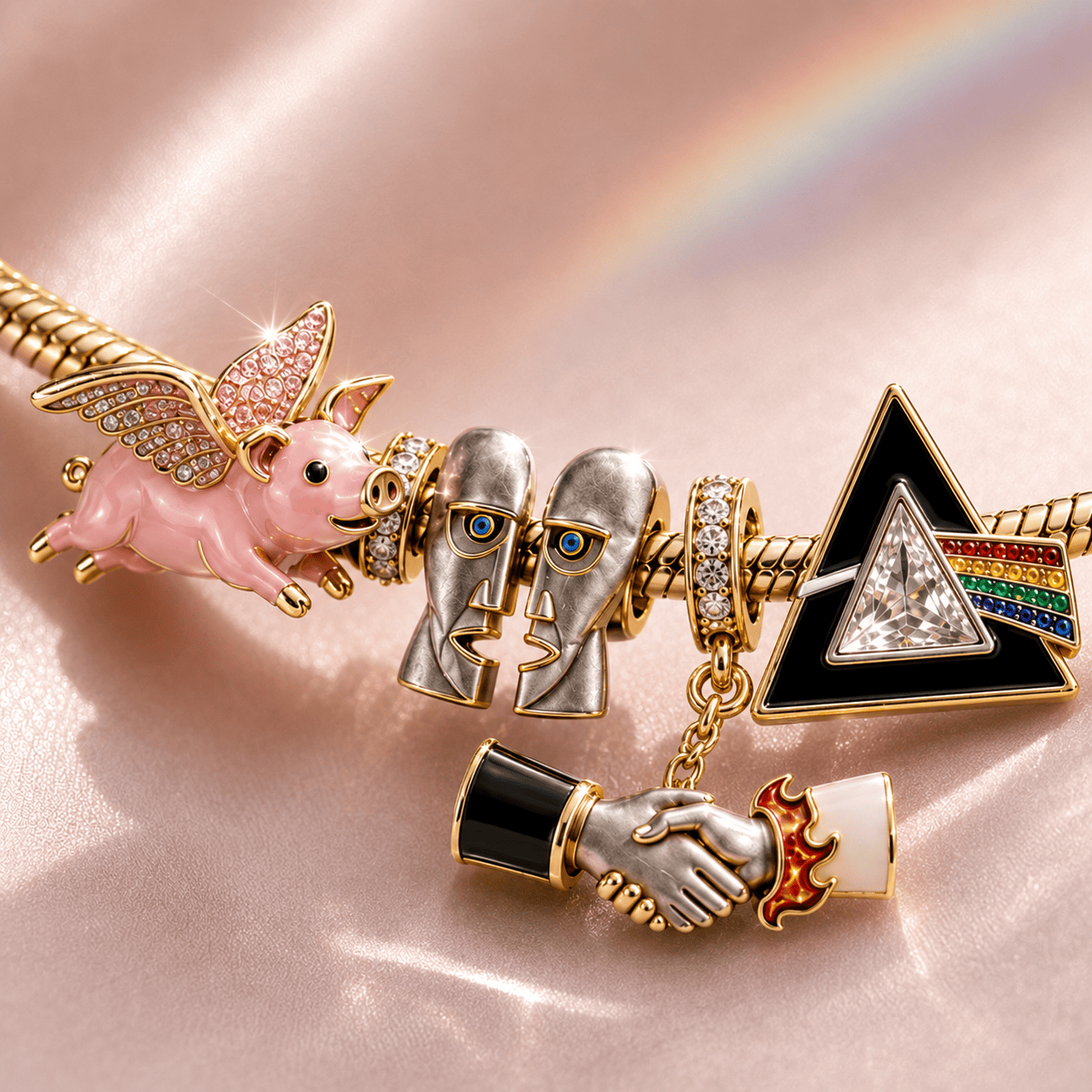 PKFL Gold Charm Bracelet Set BMD