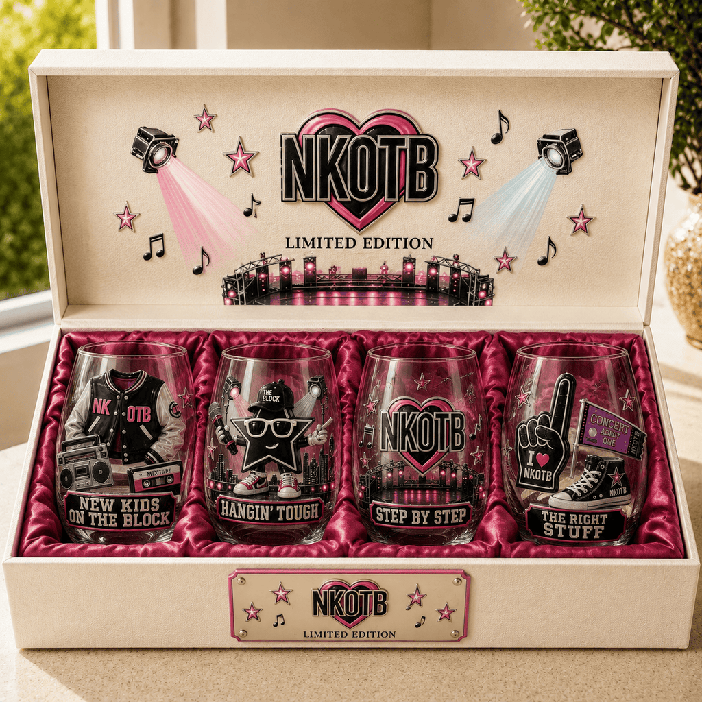 Premium NKOTB Wine Glass Cup TTN