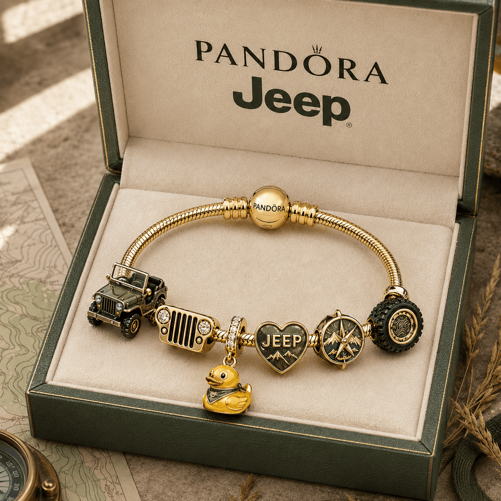 JEP Gold Charm Bracelet Set TMH