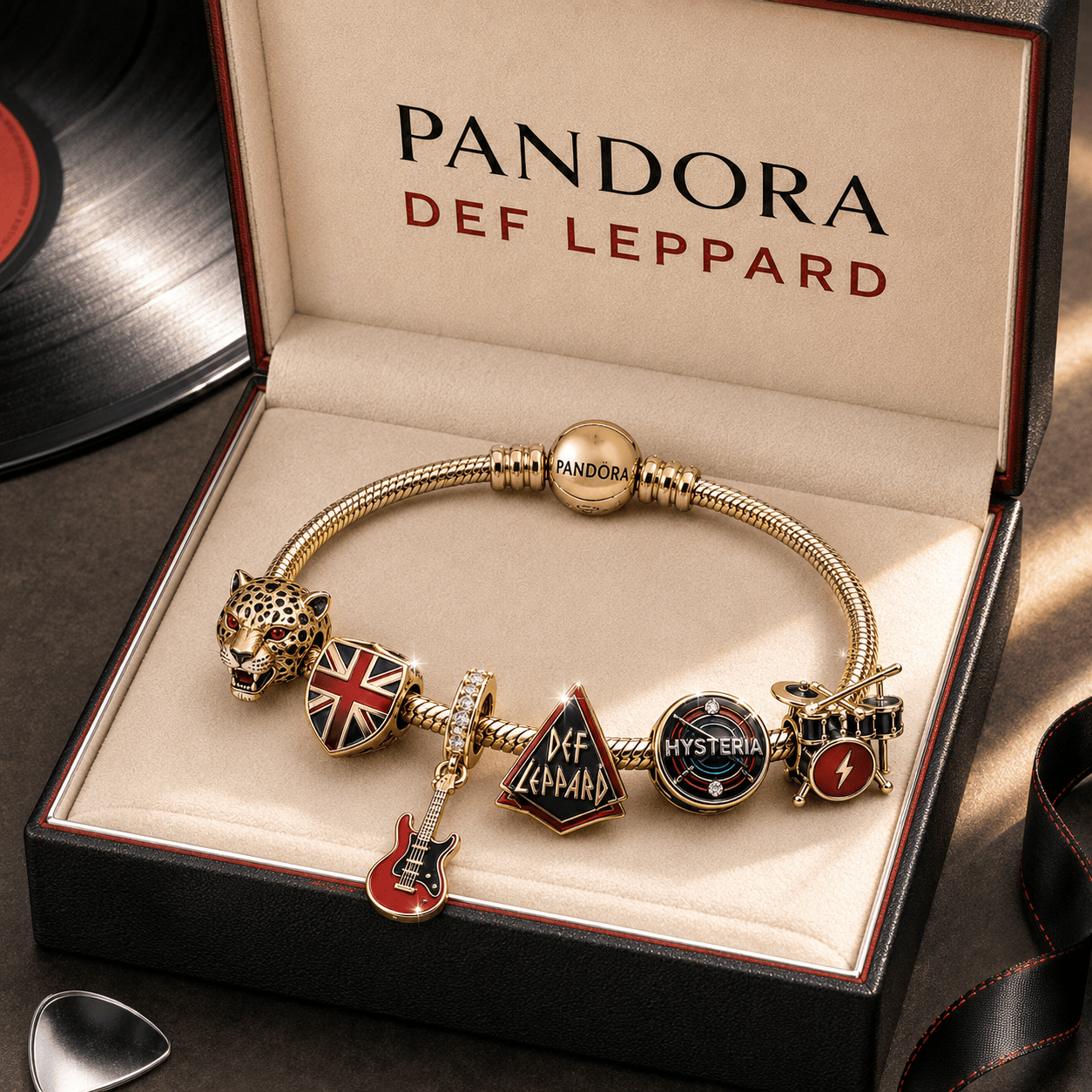 DLPR Gold Charm Bracelet Set TMH